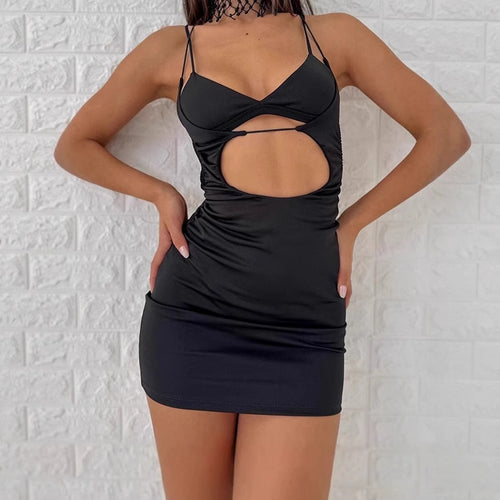 Mini cocktail dress for women with alluring cut and strapless design Lune London
