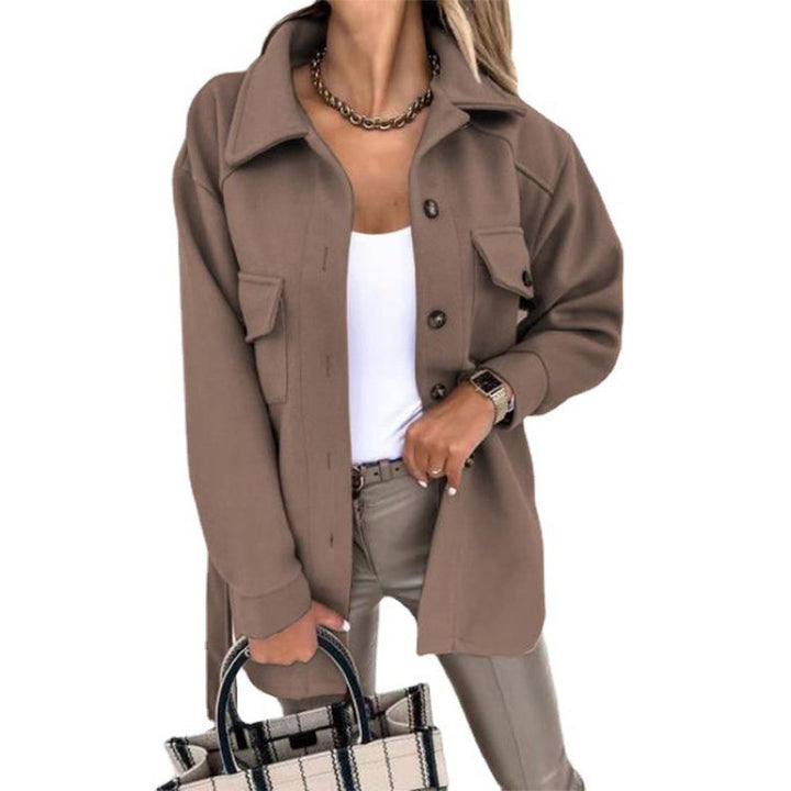 Casual long sleeve jacket for women with pockets Lune London