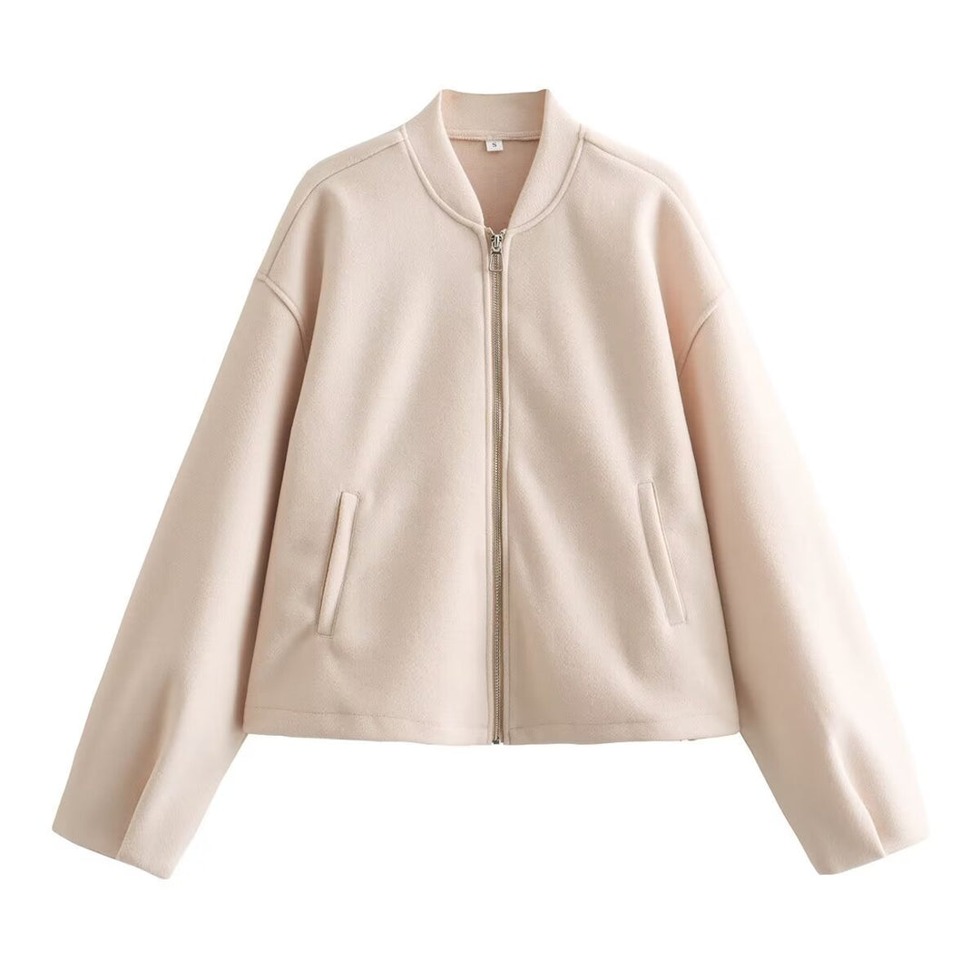 Women's transitional jacket with high collar and side pockets Lune London