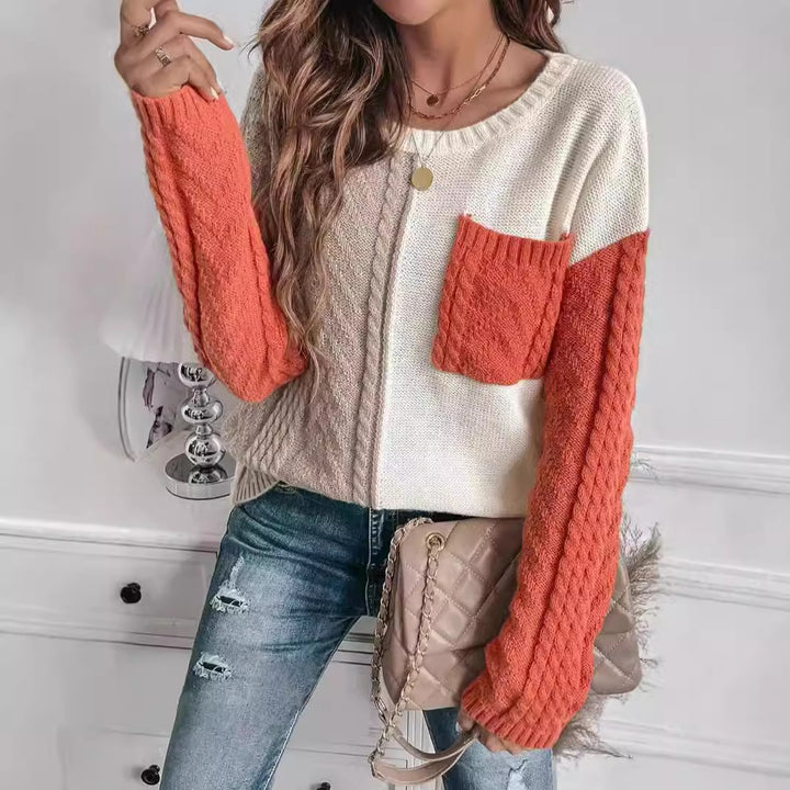 Casual knit sweater for women with asymmetrical design Lune London