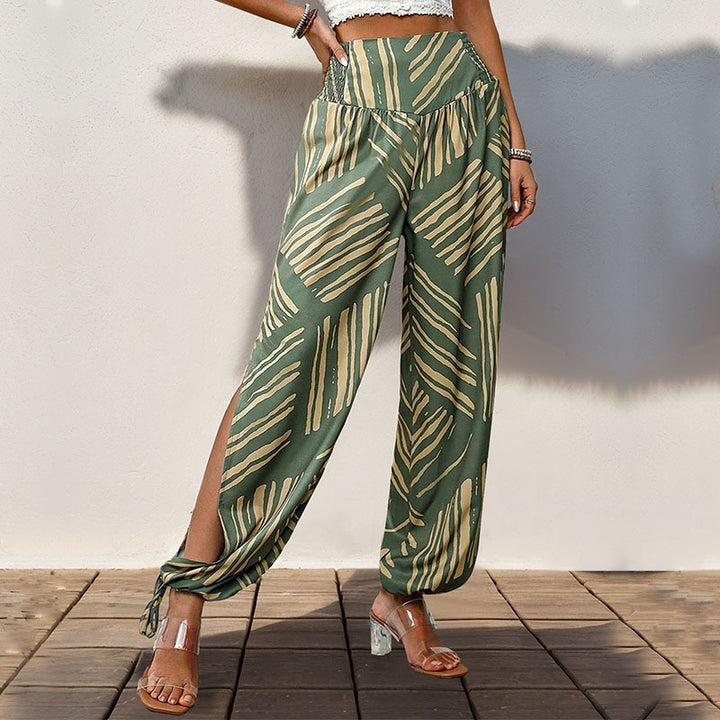 Women Boho Wide Leg Pants Lune London