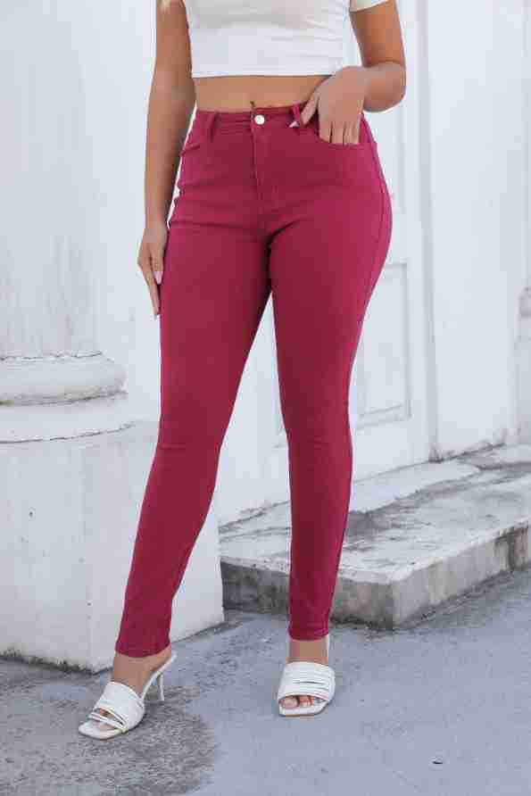 High-waisted skinny jeans for women with fitted cut Lune London