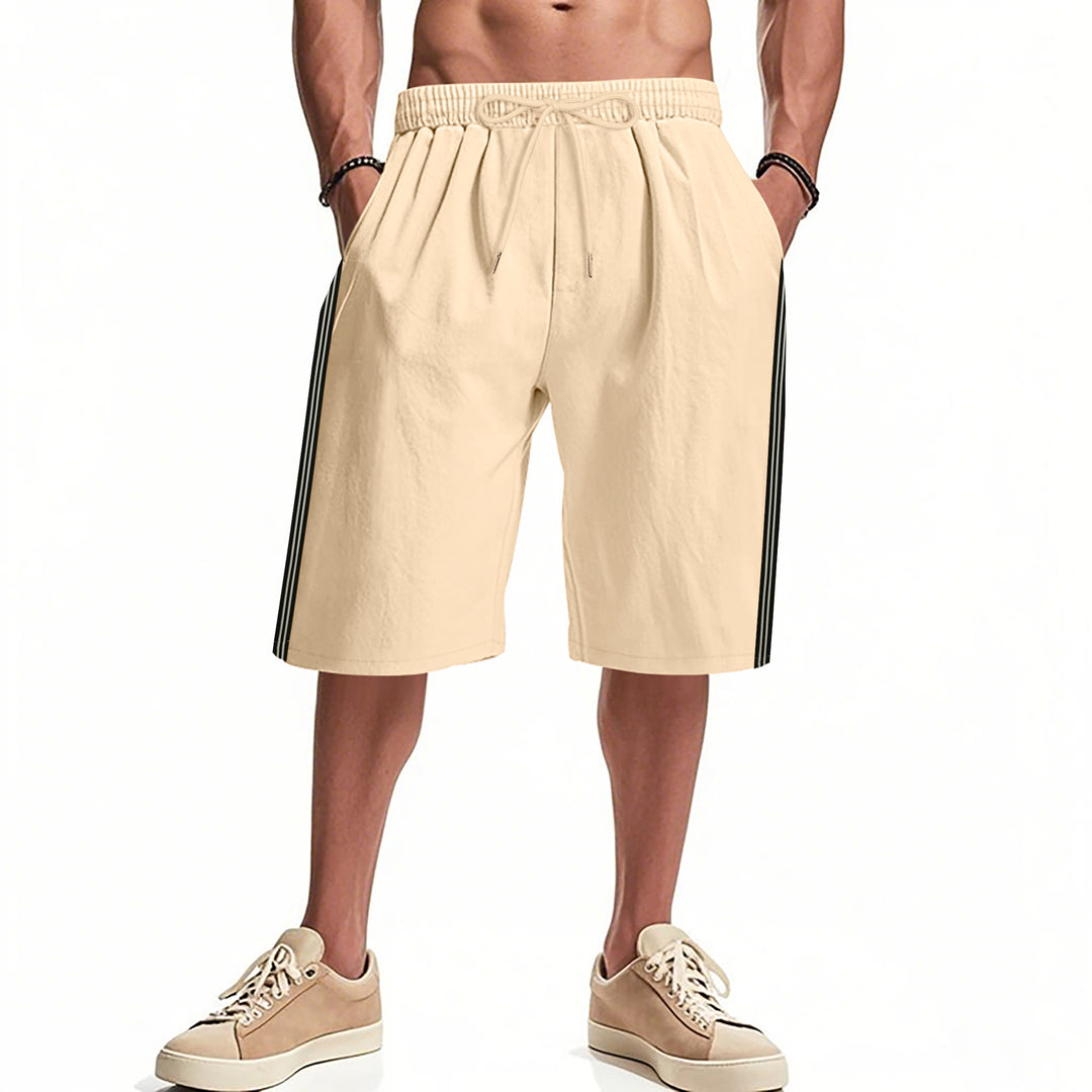Lune London men's sporty bermuda shorts with elastic waistband and side pockets