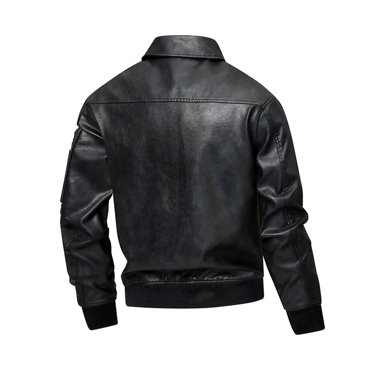 Casual faux leather jacket for women with practical pockets Lune London