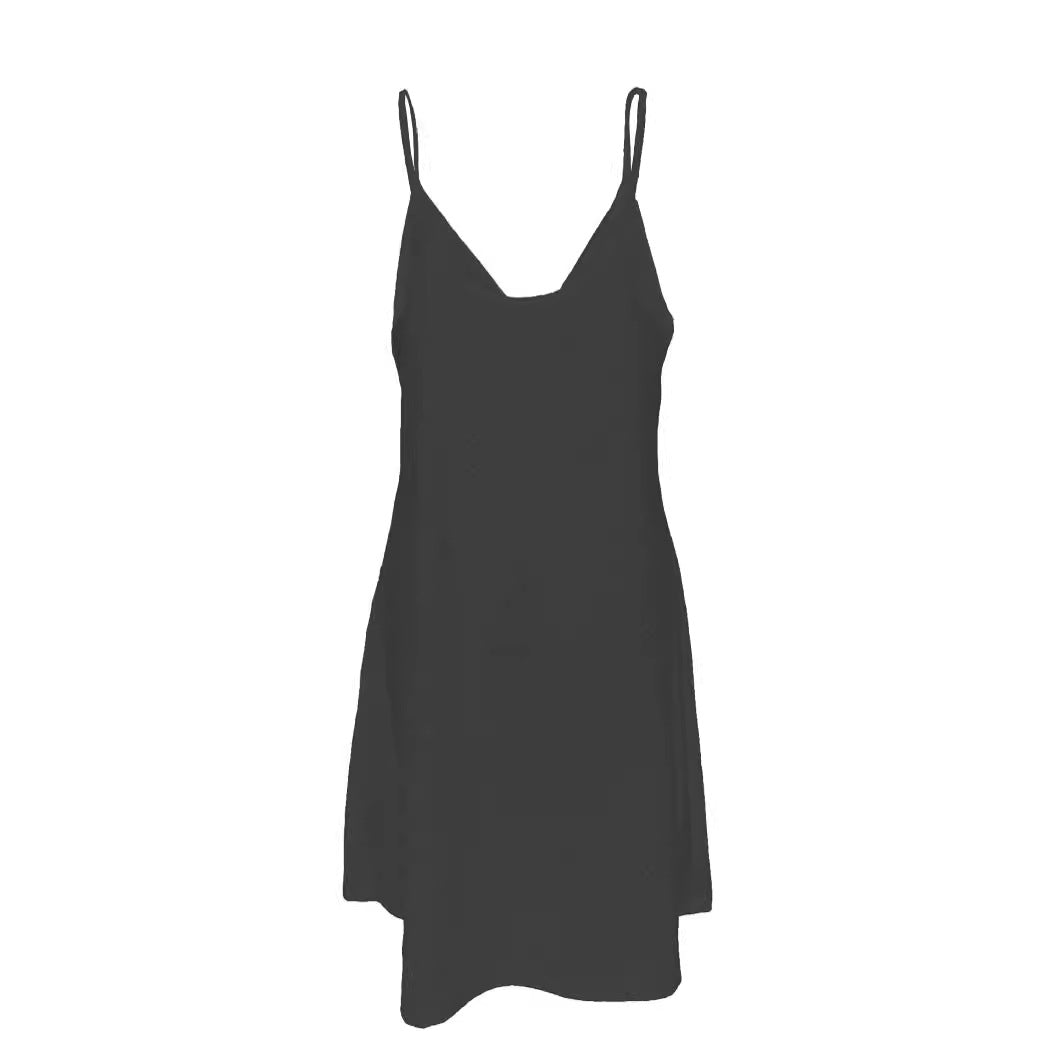 Women’s sleeveless summer dress with decorative cut-out pattern and V-neck Lune London