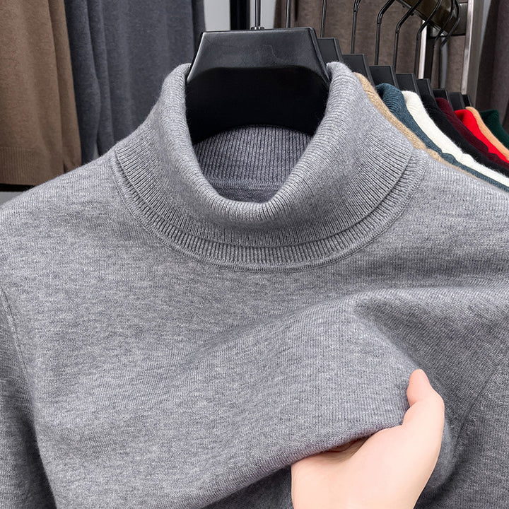 Lune London Women's Turtleneck Sweater in Fine Cotton Blend