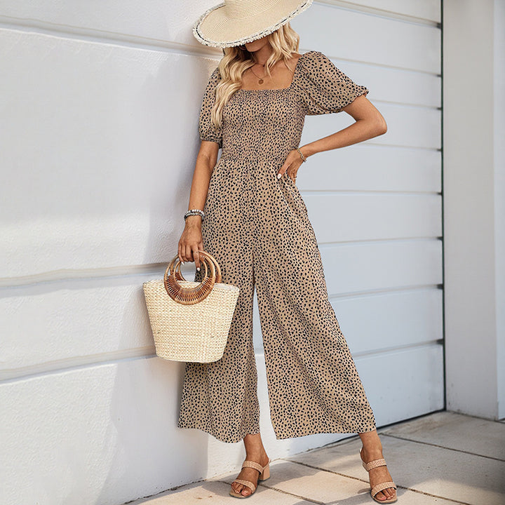 Ladies Elegant Floral Print Chic Jumpsuit and Style