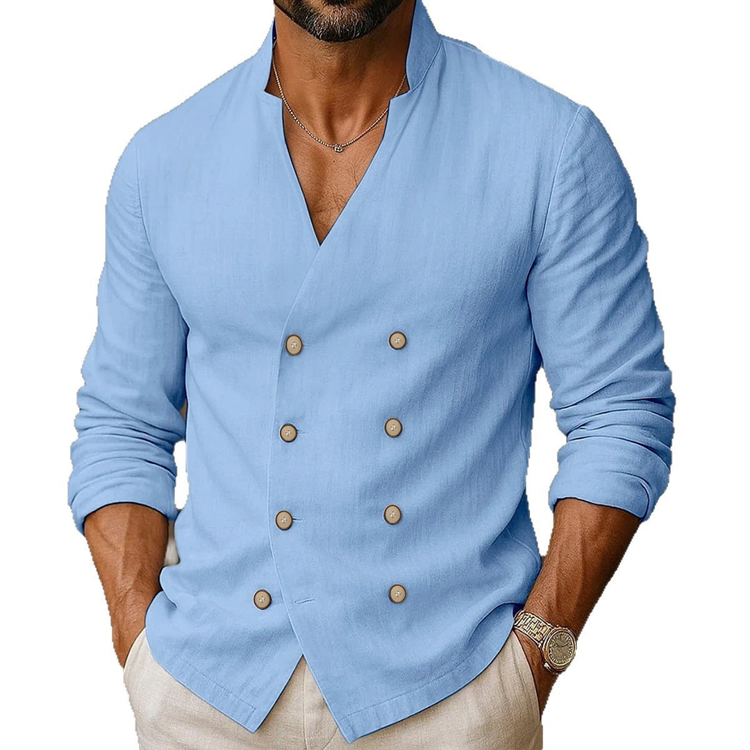 Men's fashion shirt with double row of buttons Lune London