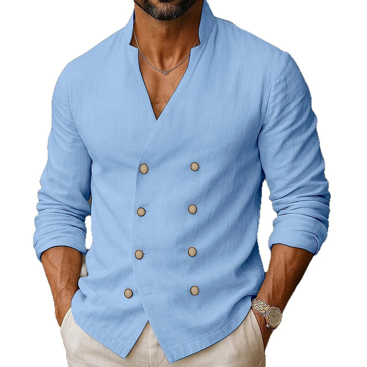 Men's fashion shirt with double row of buttons Lune London