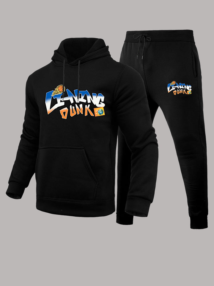 Women's sporty hoodie and jogger pants set with creative basketball design Lune London