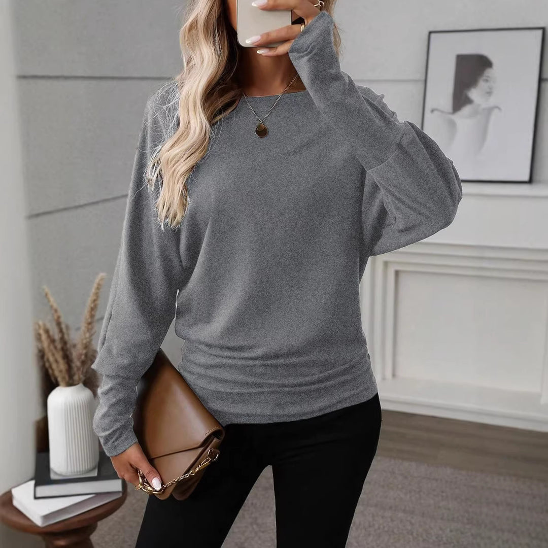 Chemise décontractée pour femmes à manches longues avec coupe ample et silhouette élégante Chic & Stil