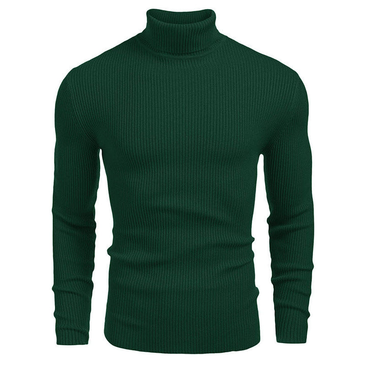 Men's Turtleneck Sweater Made Of Fine Ribbed Knit Lune London