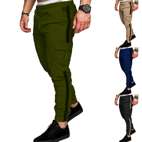 Men's cargo pants with adjustable waist and functional pockets Lune London