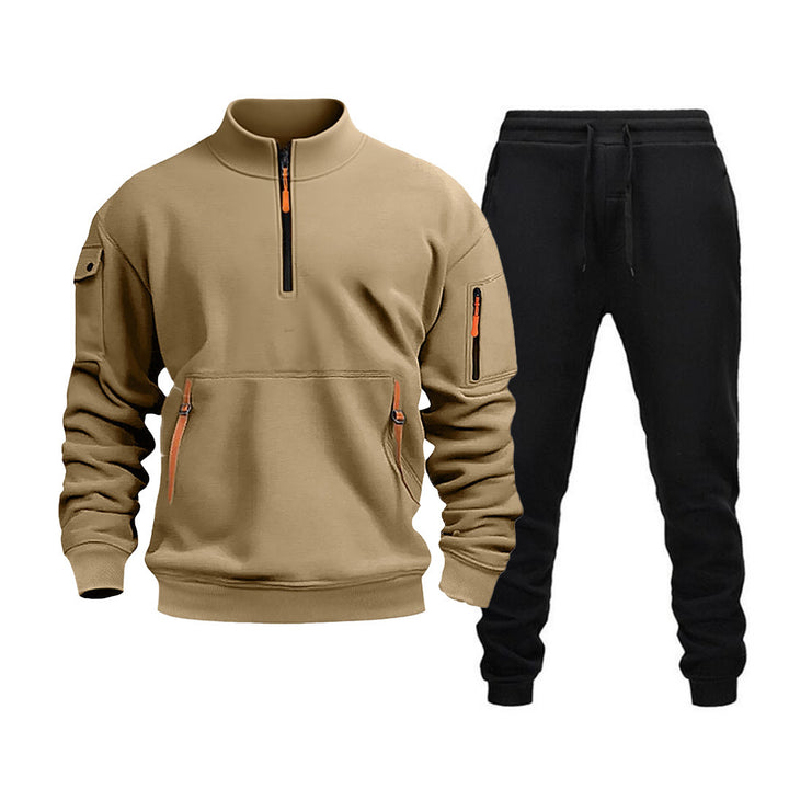 Men's modern sports suit with functional pockets and zipped details Lune London