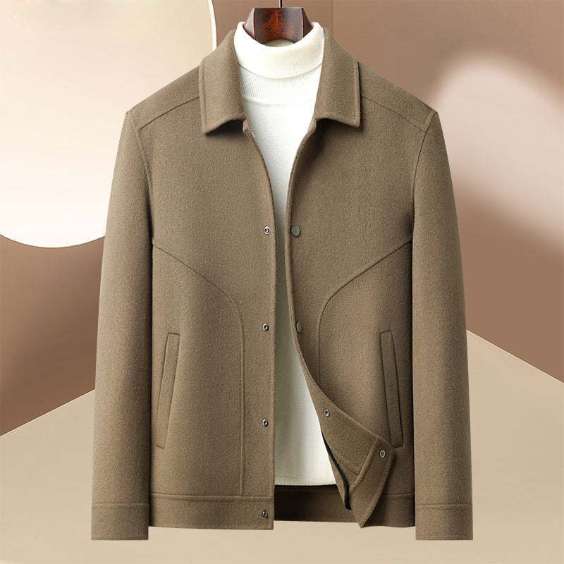 Fashionable men's transition jacket with innovative cut Lune London