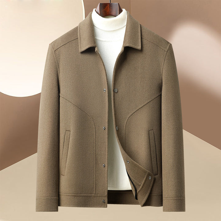 Fashionable men's transition jacket with innovative cut Lune London