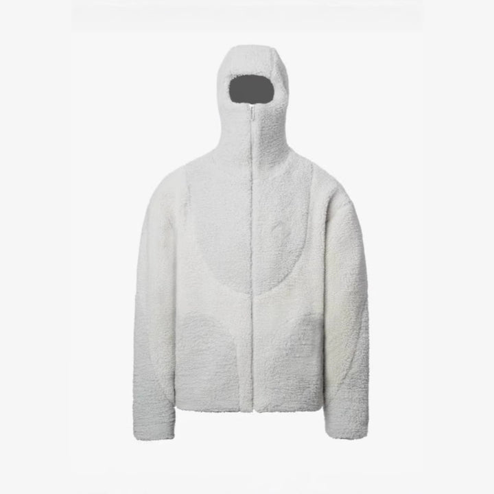 Fleece jacket for women with a high collar and practical zip pockets Lune London