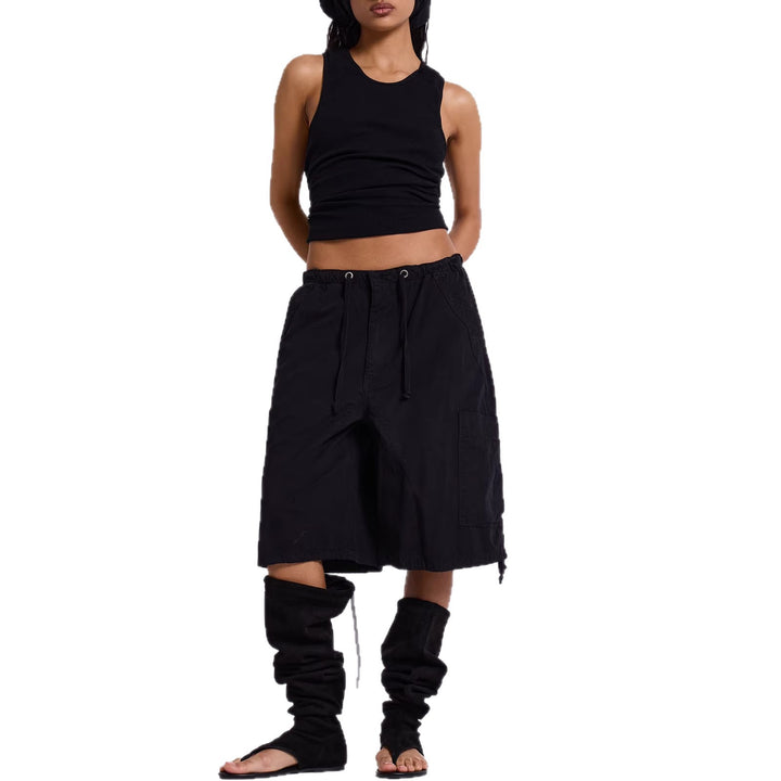 Women's casual short cargo shorts with adjustable waistband and practical pockets Lune London