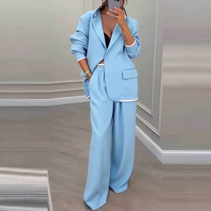 Ensemble de blazer oversized à la mode pour femmes avec pantalon de costume élégant Chic & Stil