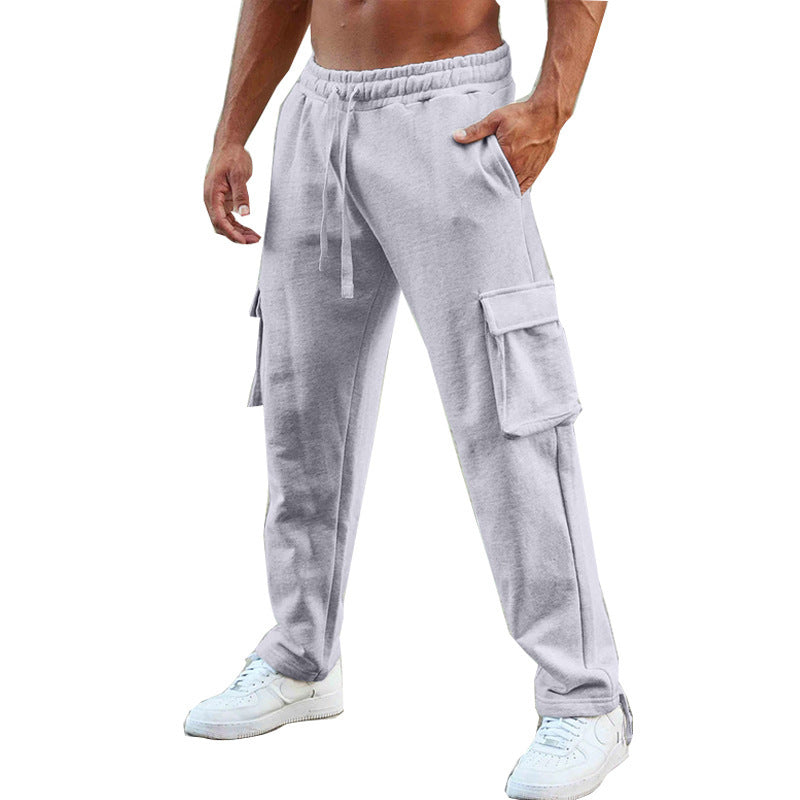 Men's casual cargo jogging pants with elastic waistband and practical side pockets Lune London