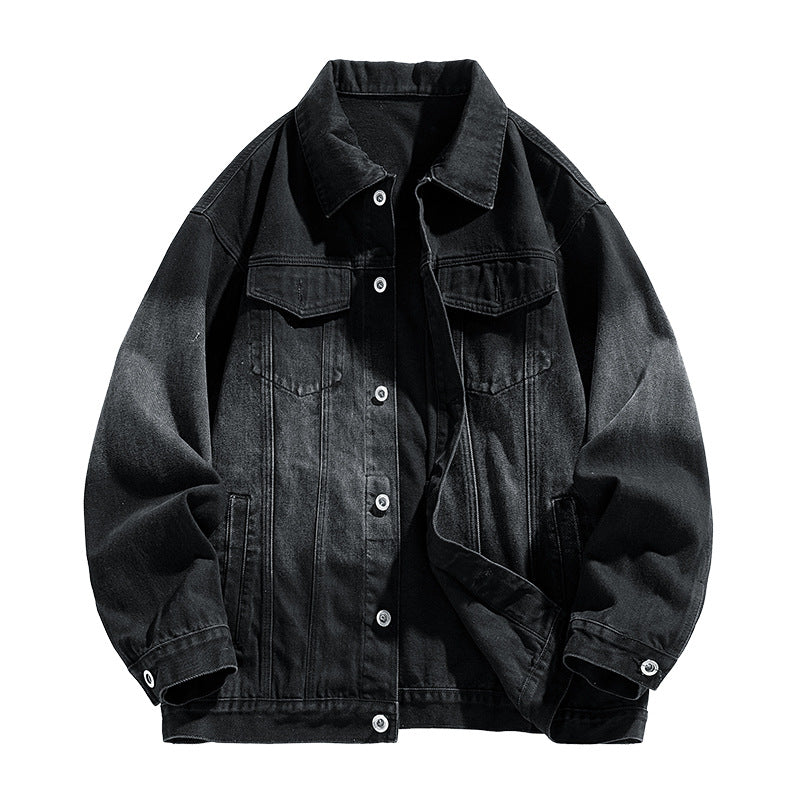 Trendy denim jacket for men with a relaxed fit and practical pockets Lune London
