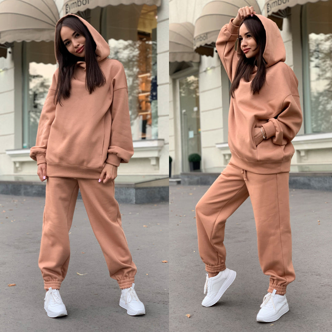 Ensemble de Sweat à Capuche Sportif pour Femmes et Pantalons de Jogging Chic & Stil
