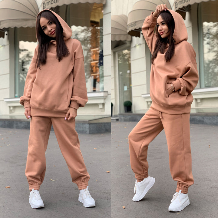 Ensemble de Sweat à Capuche Sportif pour Femmes et Pantalons de Jogging Chic & Stil