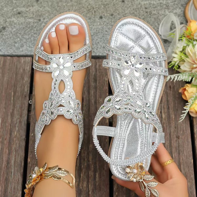 Ladies Colorful Sandals with Ornate Straps Lune London