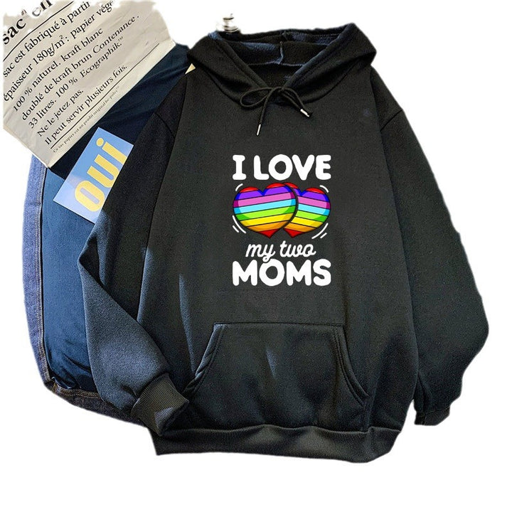 Women's hoodie with colorful heart design Chic & Stil