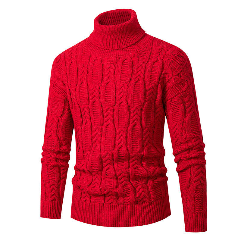 Lune London | Men's High-Quality Turtleneck Sweater with Pattern