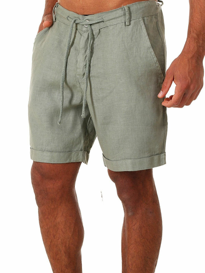 Casual linen shorts for men with adjustable waist and practical pockets Lune London