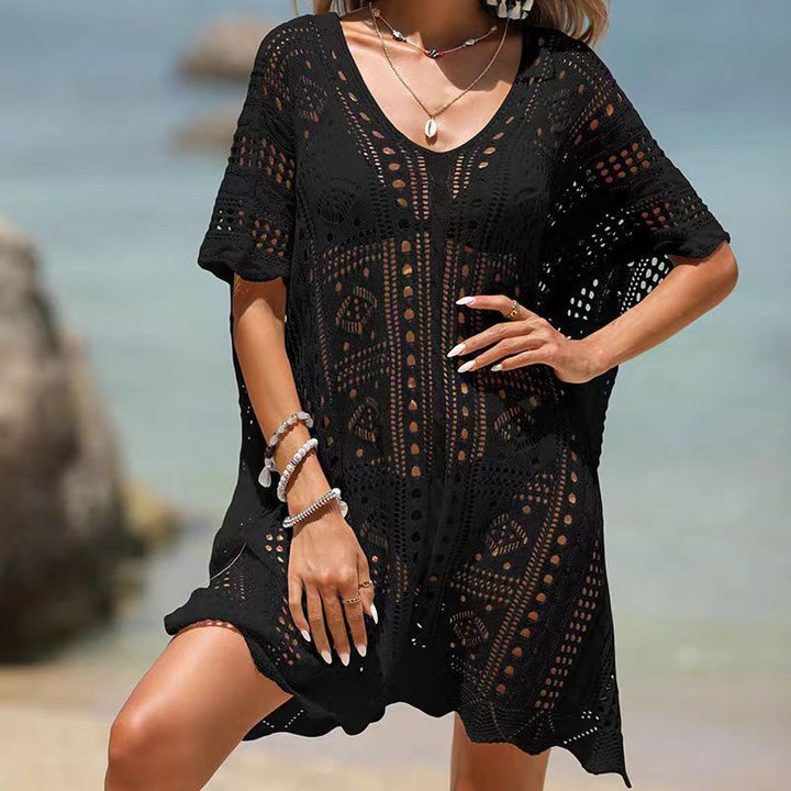 Women crochet knit vest Lune London