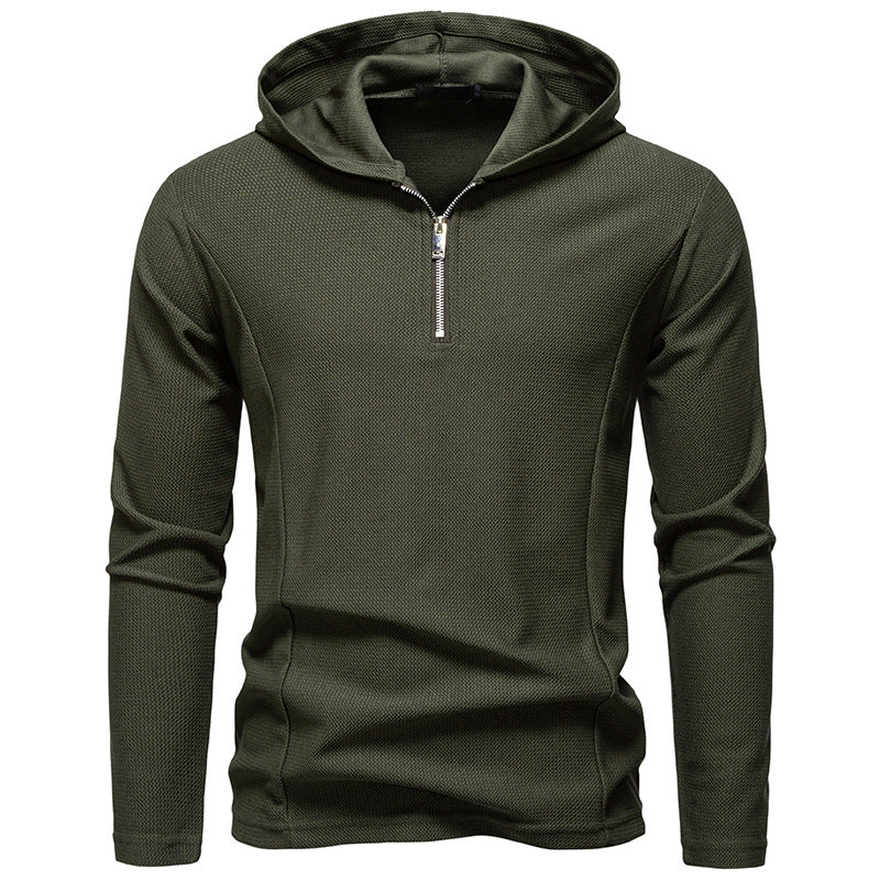 Men's functional sweater with half-zip and breathable fabric Lune London