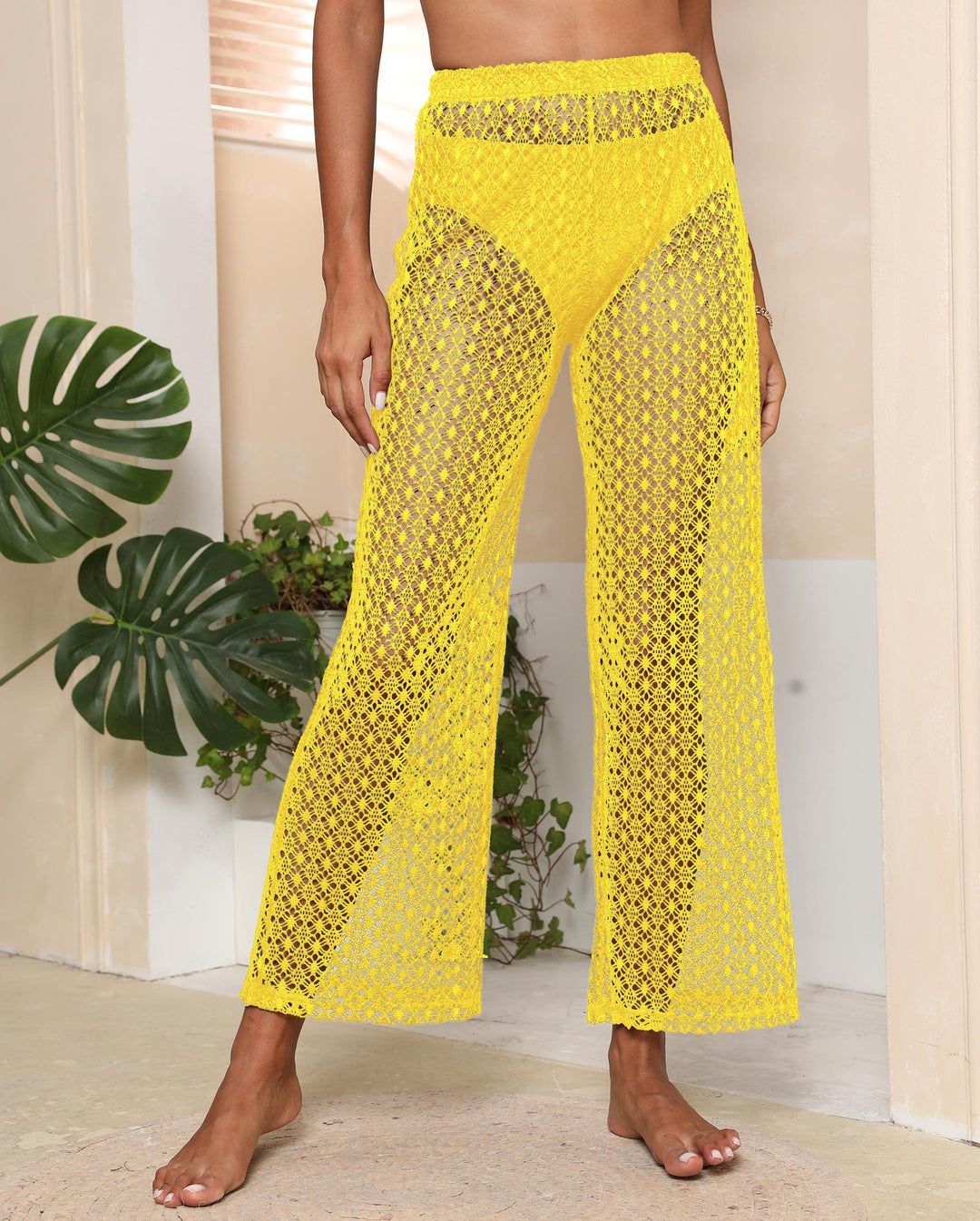 Women Crocheted Beach Pants Loose Lune London