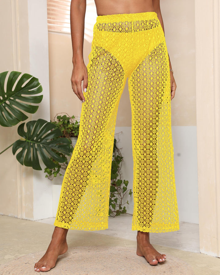 Women Crocheted Beach Pants Loose Lune London