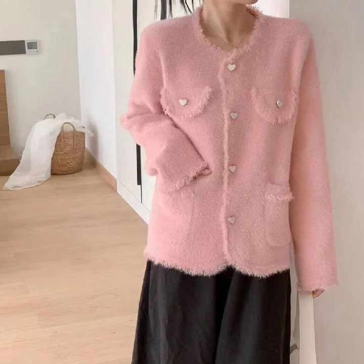 Femmes Gilet Flou avec Détails en Cœur Chic & Stil