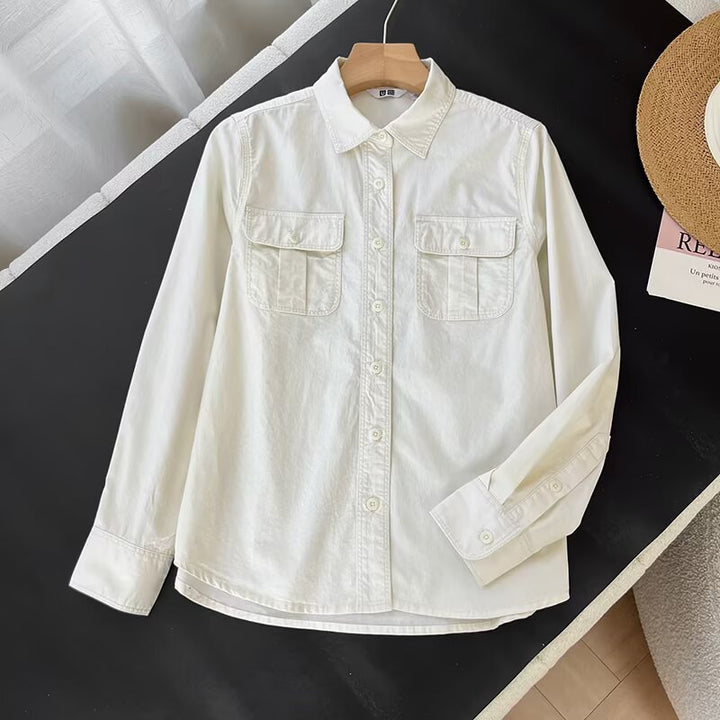 Blouse décontractée pour femmes avec poches poitrine pratiques Chic & Stil