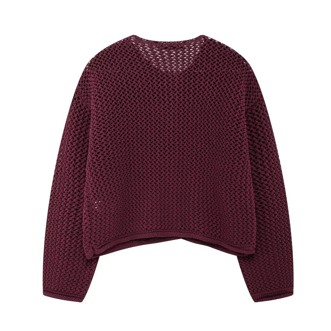 Dames cardigan décontracté avec boutons dorés et poches plaquées Chic und Stil