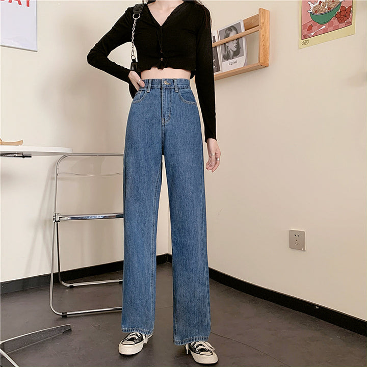 Jean large pour femmes à taille haute Chic & Stil
