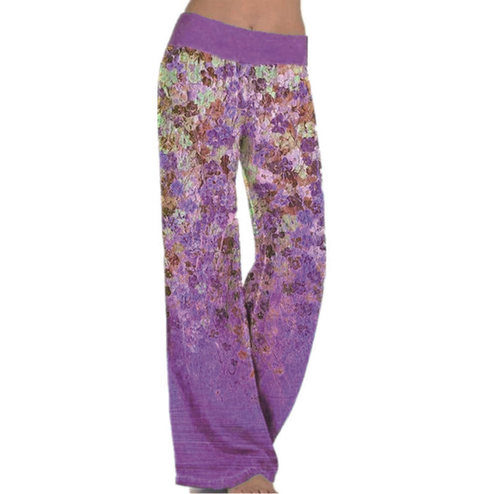 Ladies Loose Floral Pattern Trousers Lune London