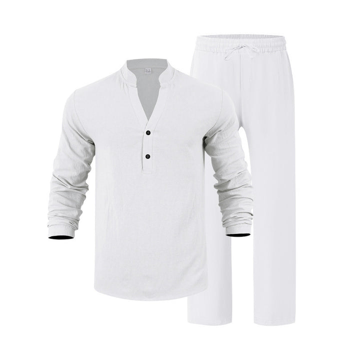 Men's leisure set with long sleeve shirt and comfortable joggers Lune London