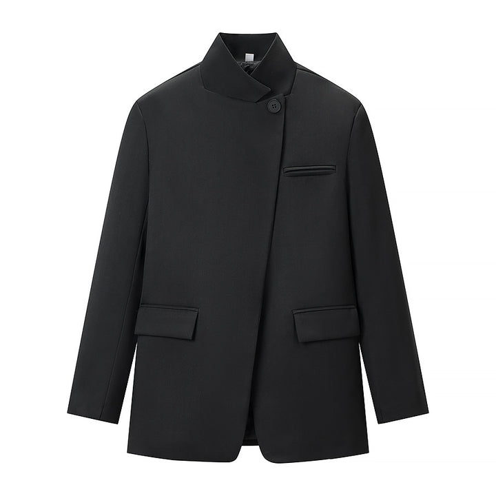 Veste blazer de mode pour femmes en style décontracté avec poches pratiques Chic & Stil