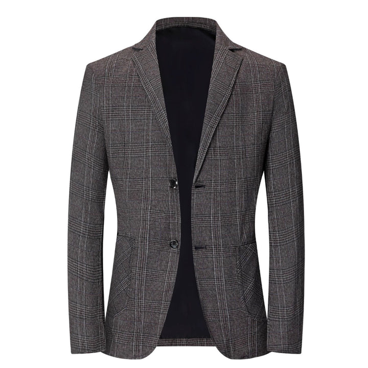 Trendy slim-fit checkered blazer for men Lune London