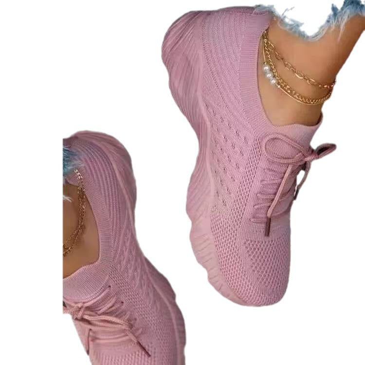 Ladies Mesh Sporty Sneakers with Breathable Sole and Chic Cushioning Technology