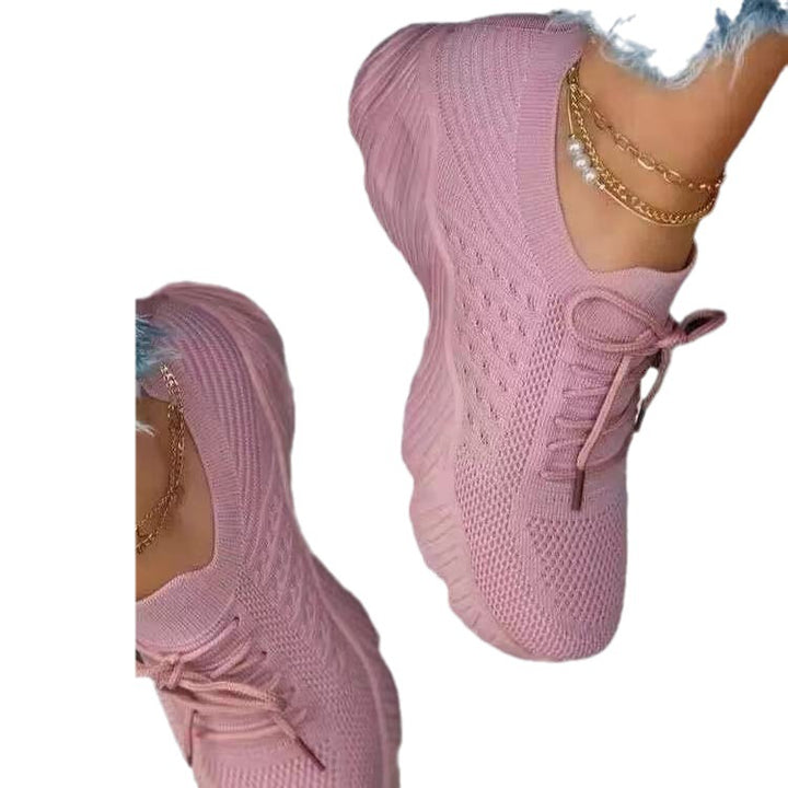 Ladies Mesh Sporty Sneakers with Breathable Sole and Chic Cushioning Technology