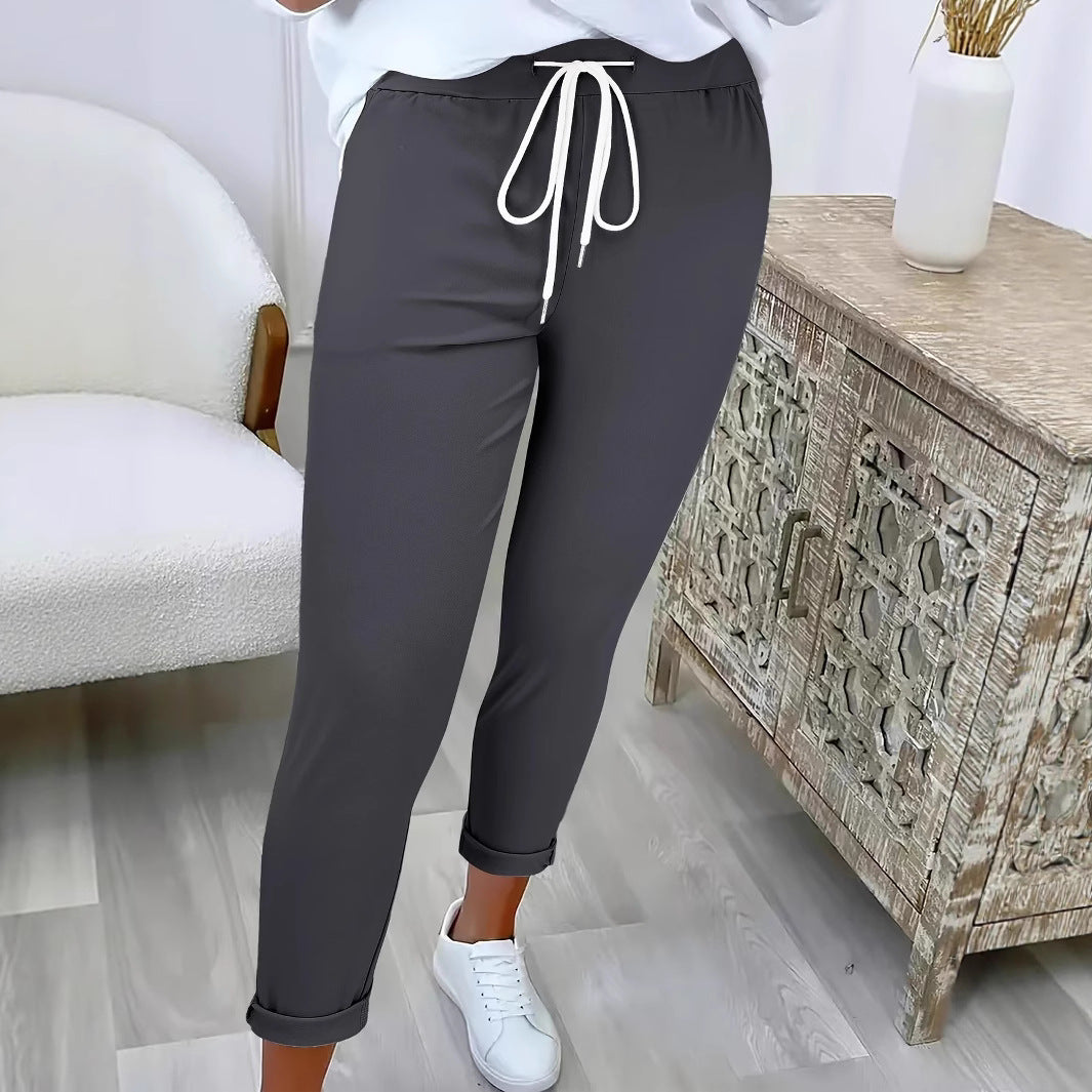Lune London Women's Leisure Jogging Pants with Elastic Waistband