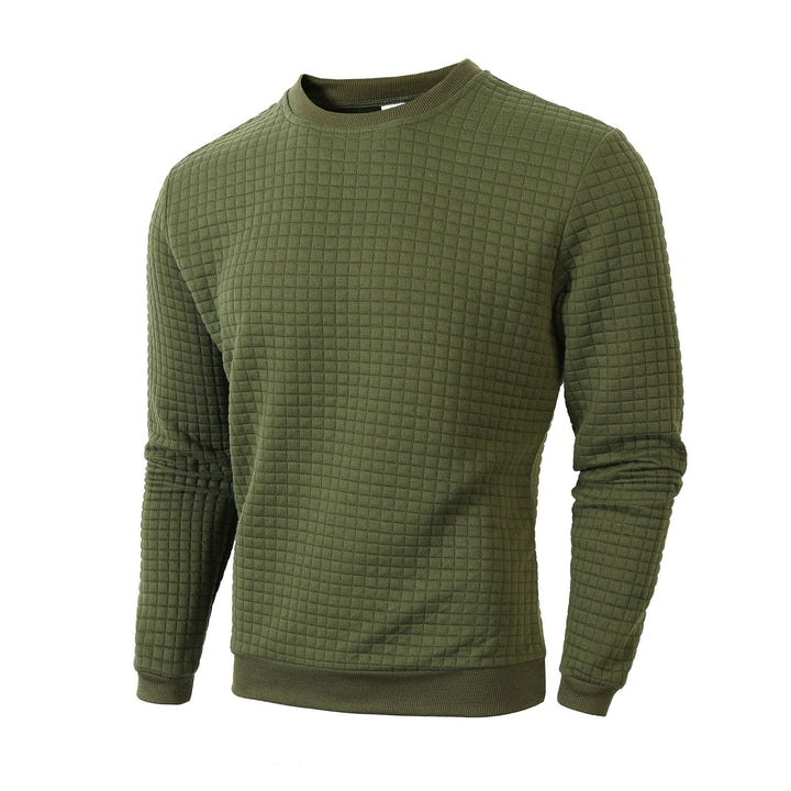 Men's sweater with textured design and round neckline Lune London