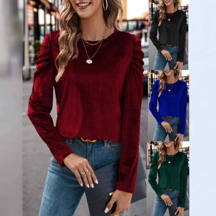 Ladies Elegant Long Sleeve Shirt with Ruffles Lune London
