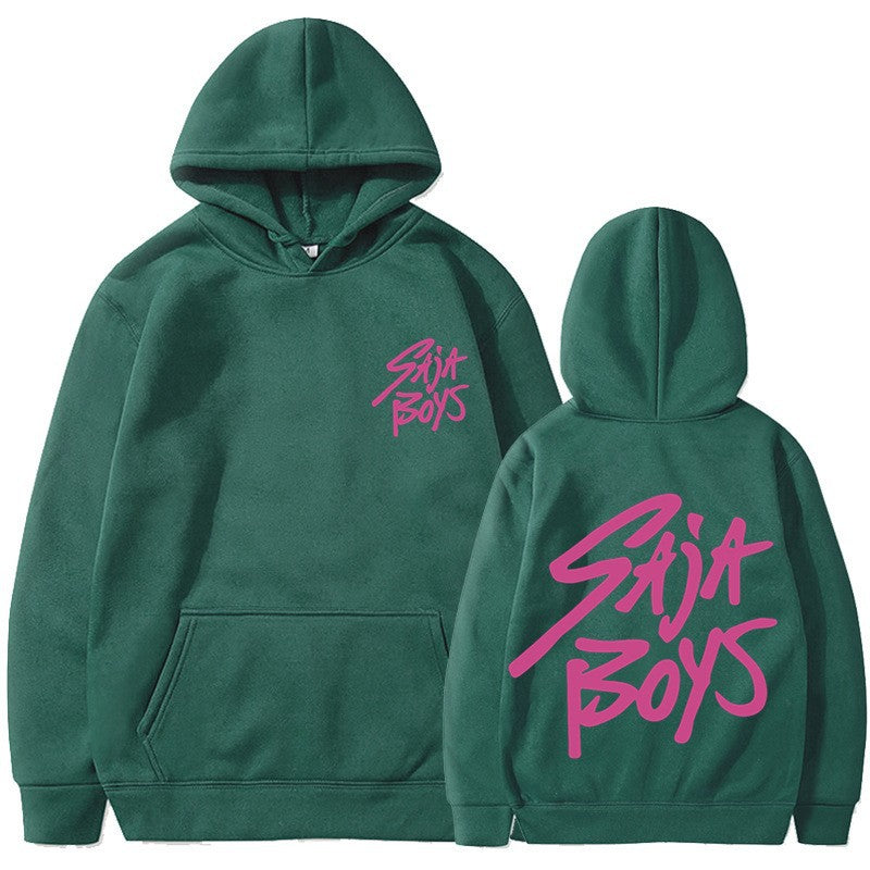 Women's hoodie with distinctive lettering and kangaroo pocket Chic & Stil