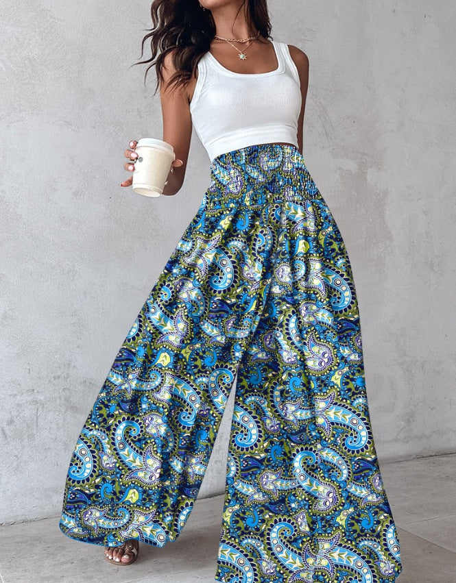Chic and stylish women's Palazzo pants with tropical print